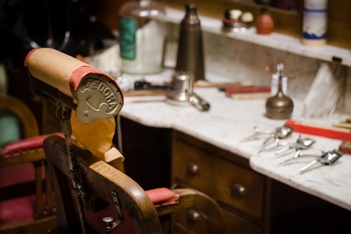 Friseurstuhl im Salon